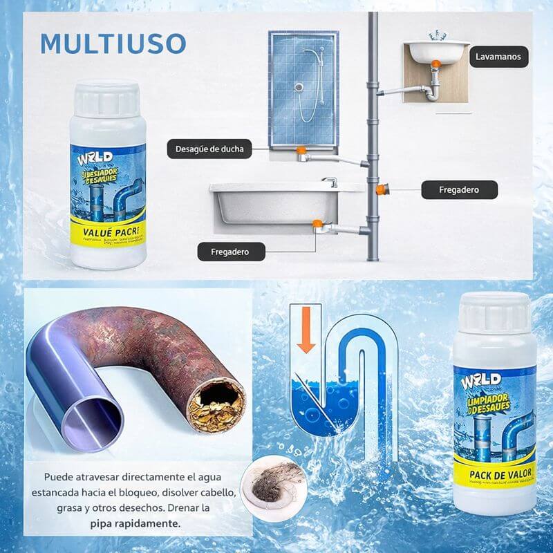 Wild Tornado™ Limpiador de Desagües – 3x1 por Tiempo Limitado