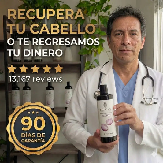 Excalvo: El poder natural para frenar la caída y recuperar la fuerza de tu cabello.
