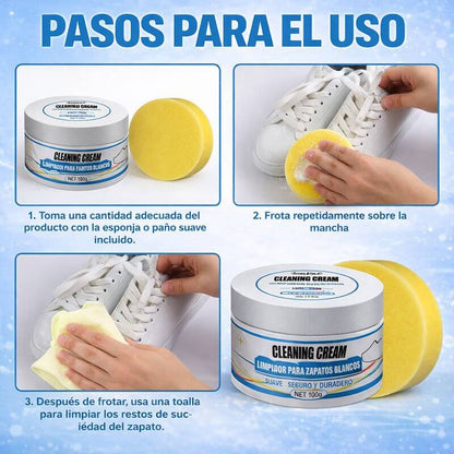 Cleaning Cream™ – Zapatos limpios sin lavar ni enjuagar