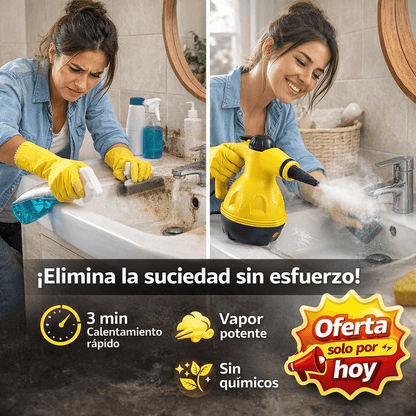 SteamClean Pro™ Limpieza profunda con vapor, sin químicos y en minutos