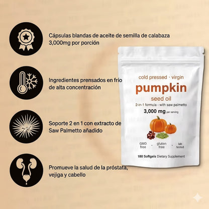 Aceite de Semilla de Calabaza: Apoyo Natural y Limpieza para tus Riñones