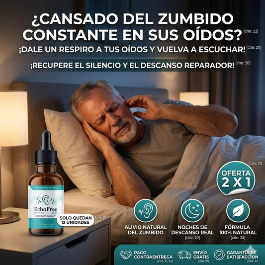 EchoFree Pro: Recupere la Calma y el Silencio que sus Oídos Merecen 2X1
