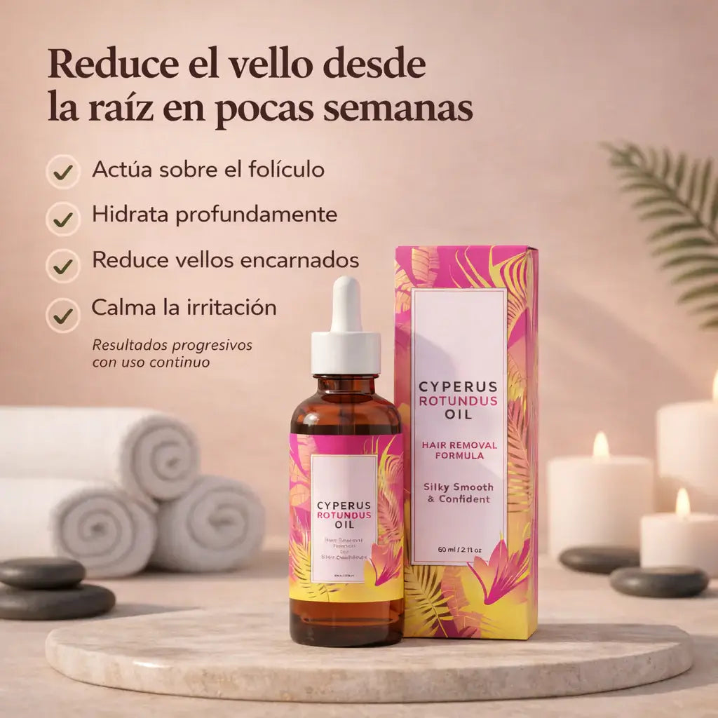 Cyperus Rotundus Oil – Menos crecimiento, menos irritación