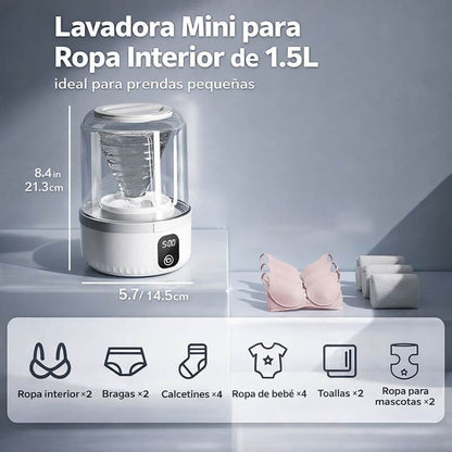 LavaExpress™ – La mini lavadora práctica para ropa interior y prendas pequeñas