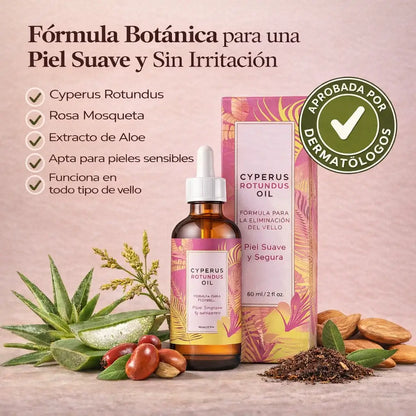 Cyperus Rotundus Oil – Menos crecimiento, menos irritación