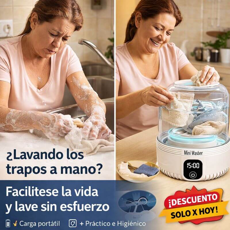 LavaExpress™ – La mini lavadora práctica para ropa interior y prendas pequeñas