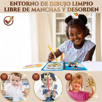 Libro Mágico de Agua: ¡Horas de diversión para tus chiquitos, cero regueros en casa! 2X1