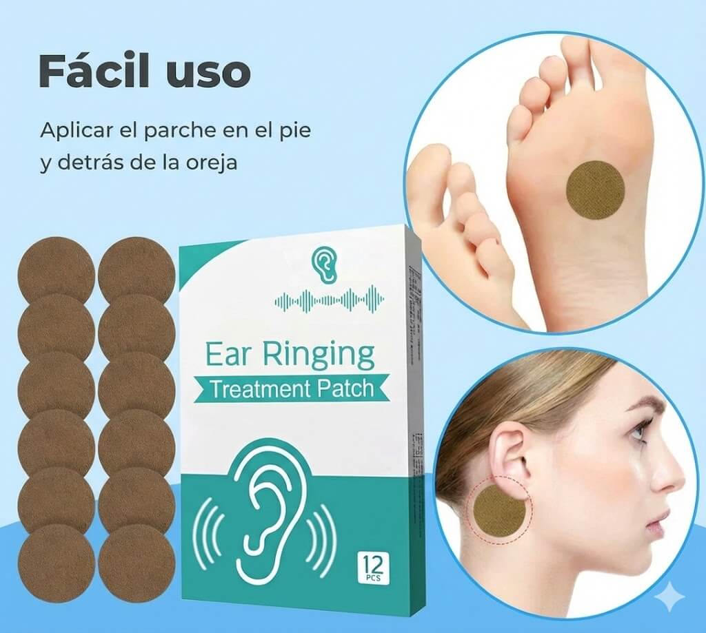 Tinnitus Relief™ – Parche Natural que Apoya el Bienestar Auditivo y la Sensación de Tranquilid 2X1