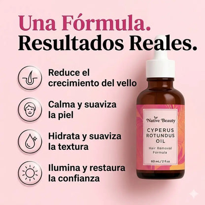Cyperus Rotundus Oil – Menos crecimiento, menos irritación