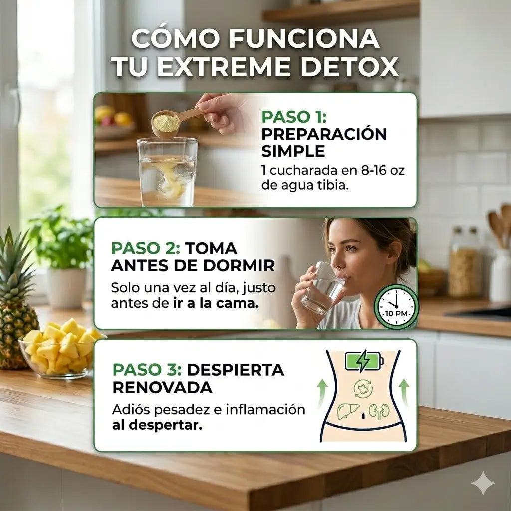 EXTREME DETOX: Desínflate, reduce y luce plana A MITAD DE PRECIO por hoy