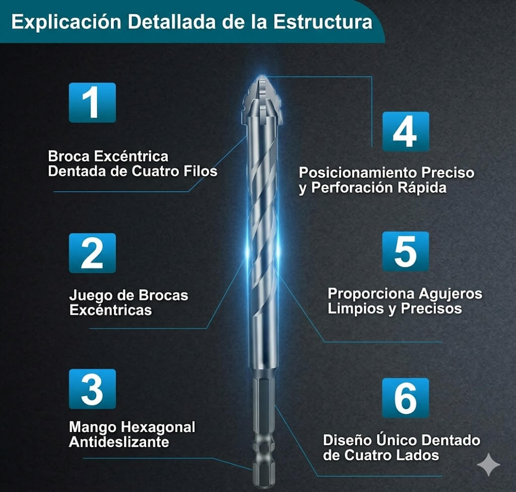 TITANX™  (kit 5 piezas) ¿Brocas que no duran? Perfora más, sin recalentar. 🔥 a mitad de precio HOY!