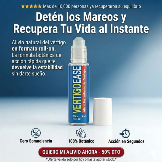 VERTIGO EASY. Frena la Sensación de Mareo y Vértigo al Instante mitad de precio HOY