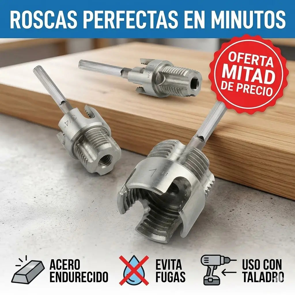Roscador de Tuberías PVC 2 en 1: Instalaciones Perfectas en Minutos