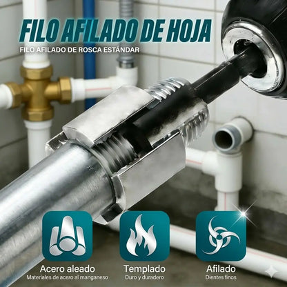 Roscador de Tuberías PVC 2 en 1: Instalaciones Perfectas en Minutos
