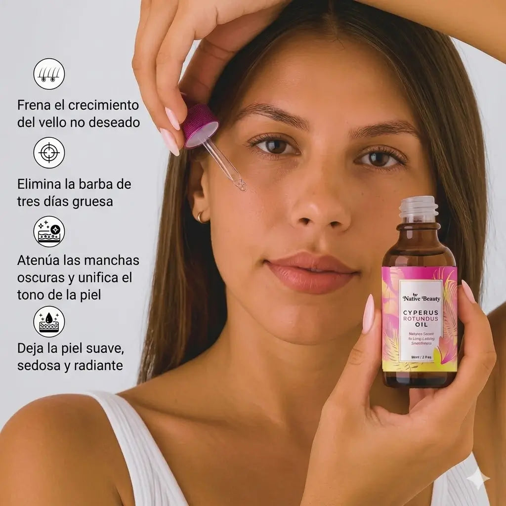 Cyperus Rotundus Oil – Menos crecimiento, menos irritación