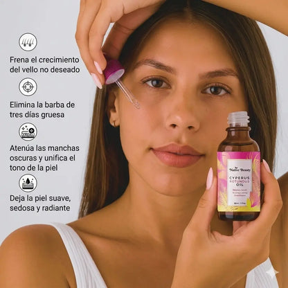 Cyperus Rotundus Oil – Menos crecimiento, menos irritación